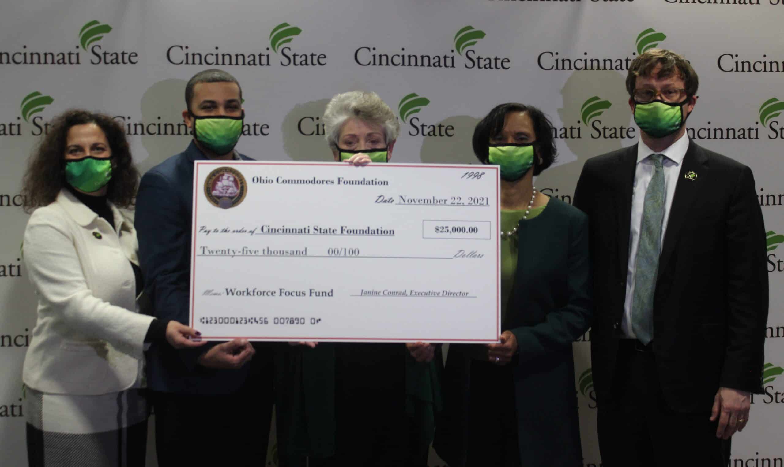 Association of Ohio Commodores awards 25K grant to Cincy State to support workforce development