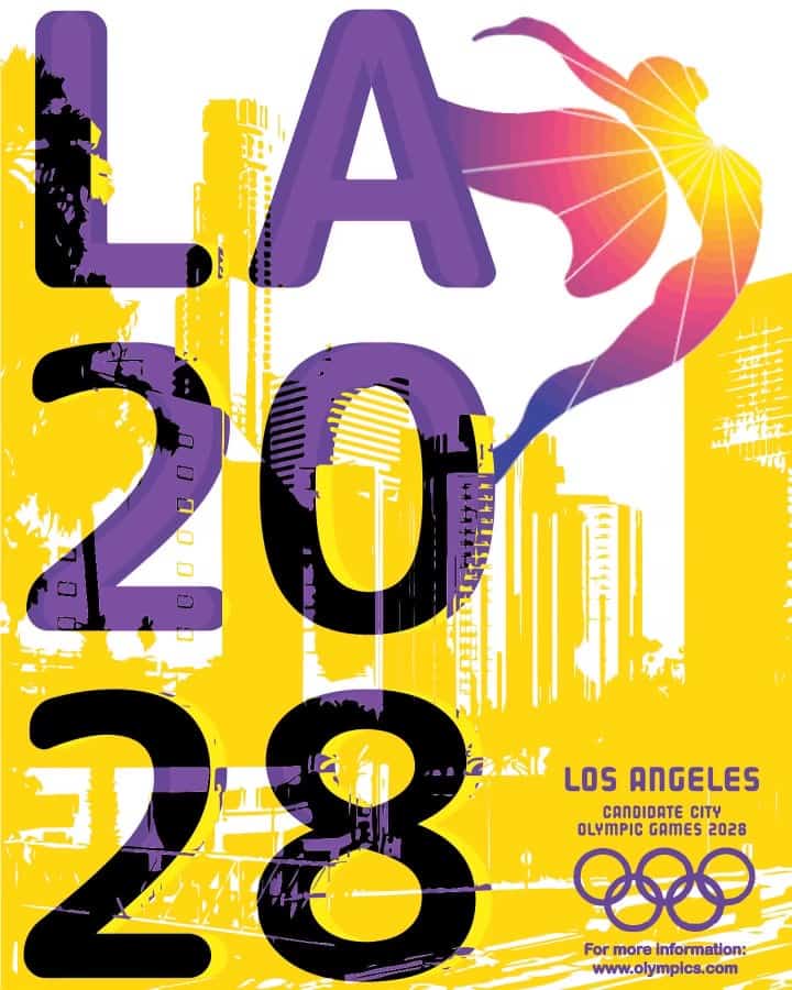 Lori Yoder ADDY Award poster for LA Olympics 2028