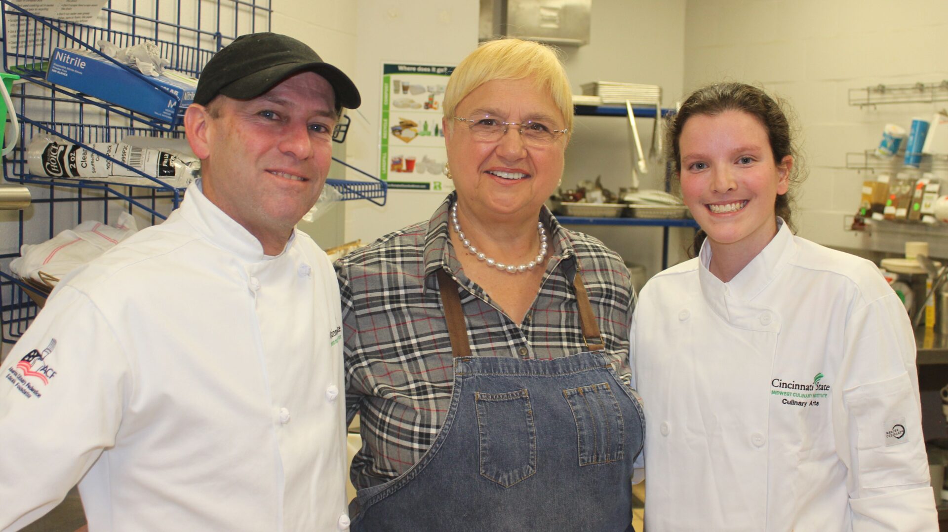 Photo of Chef Lidia with Peter Jula and Nola Argiro