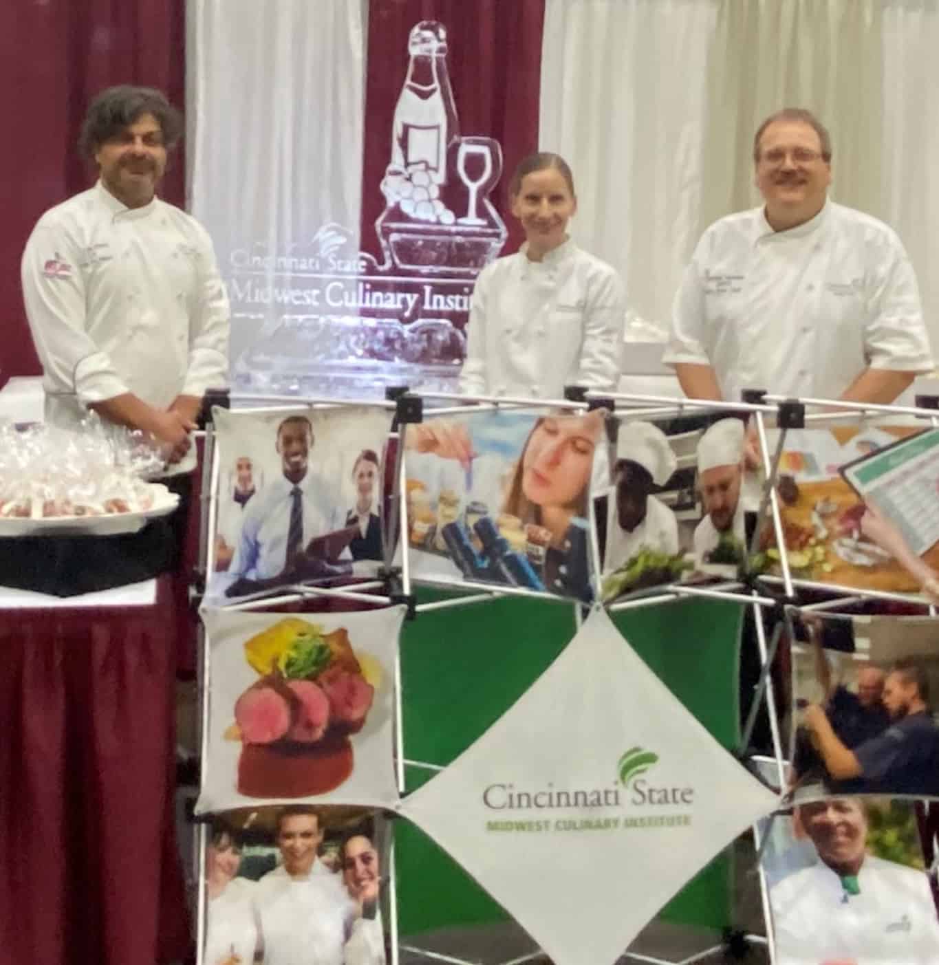 Photo of Midwest Culinary Institute booth at Wine Festival