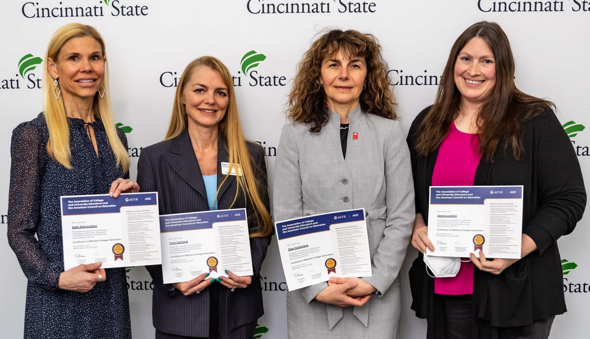 50 Cincinnati State faculty members earned credentials in Effective Teaching Cincinnati State