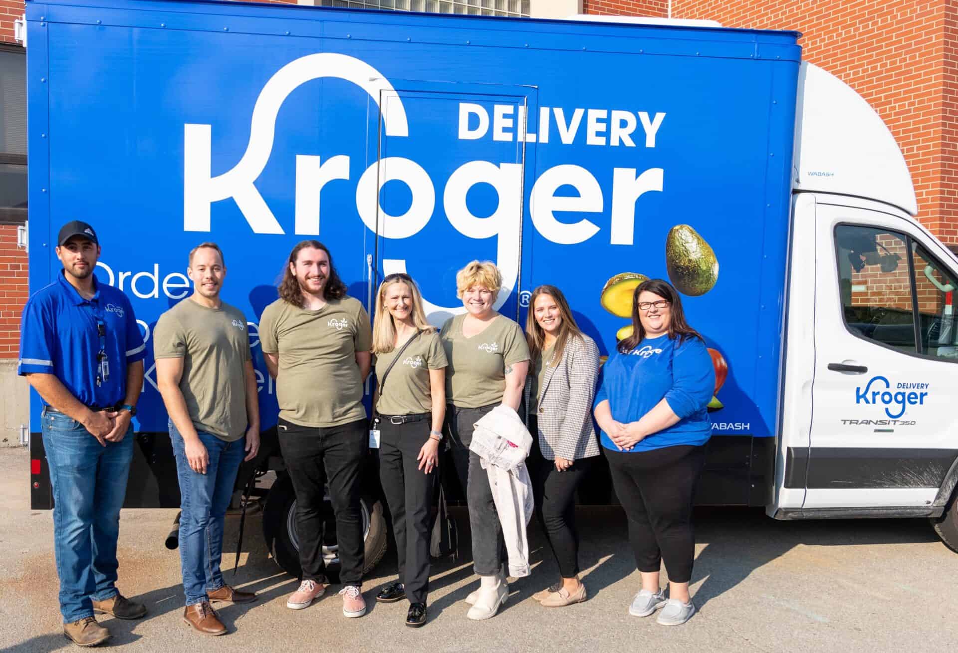 Kroger volunteers brought a truckload of food to the Surge Cupboard - 9-18-23