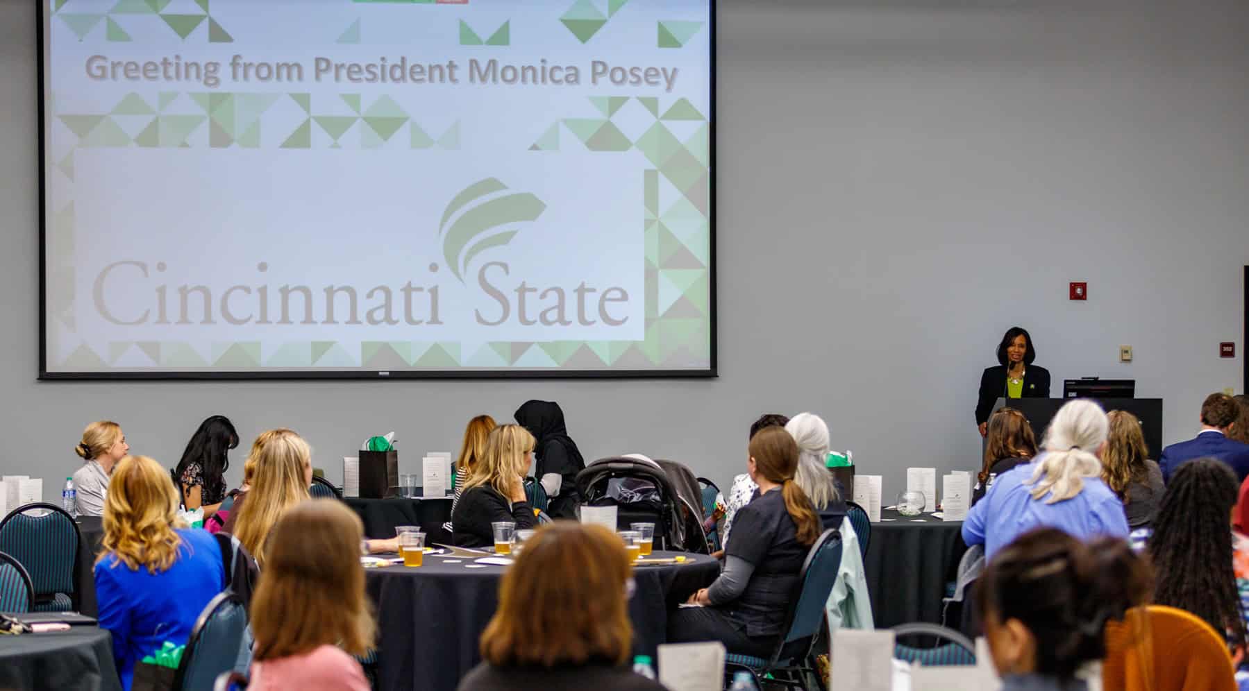 President Monica Posey welcomed guests to the Employer Appreciation event