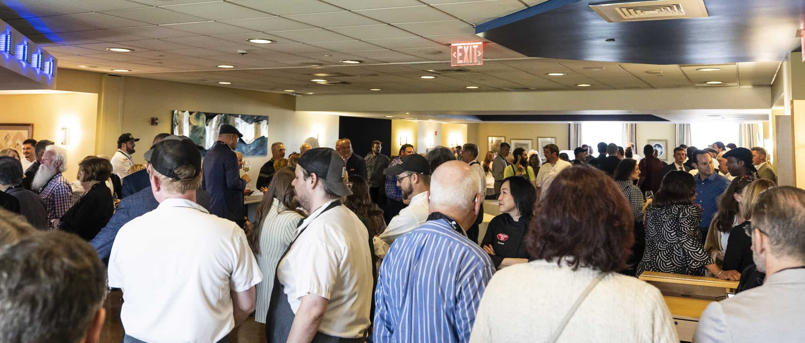 Inside the VIP Reception in the Summit Restaurant at one night, twelve kitchens in the ATLC at Cincinnati State