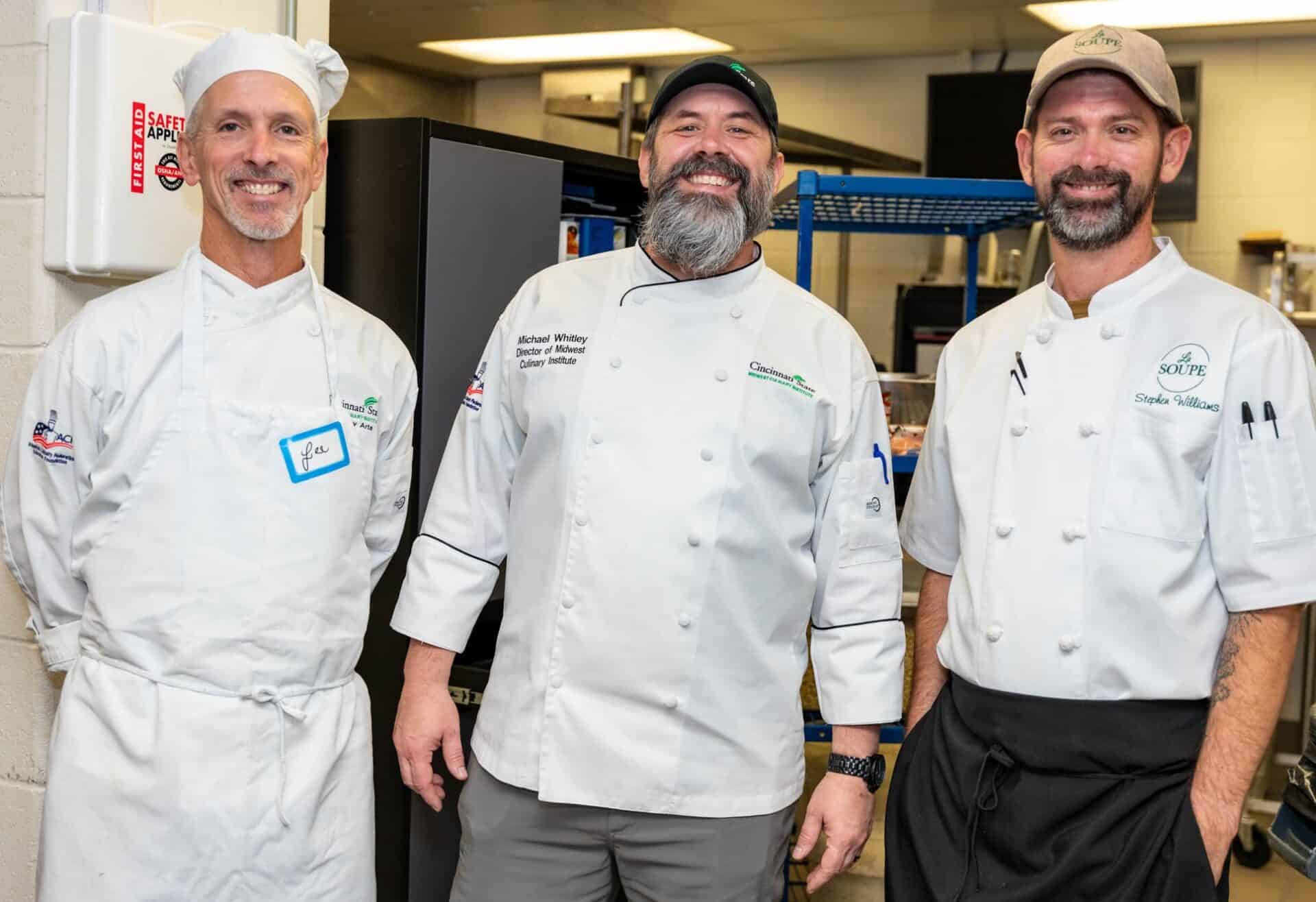Chefs Ransdell, Whitley, and Williams - LaSoupe event - Dec. 2025