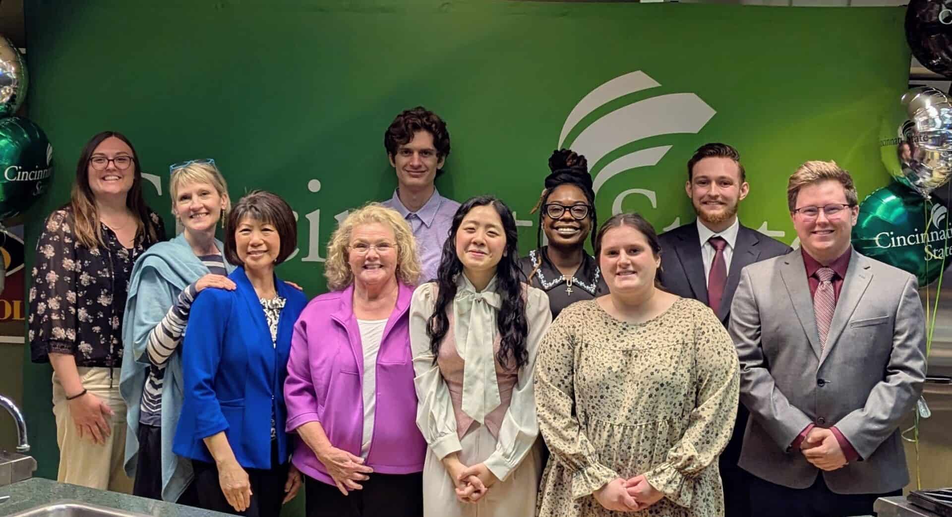 CFS Capstone students with their instructors and Program Chair