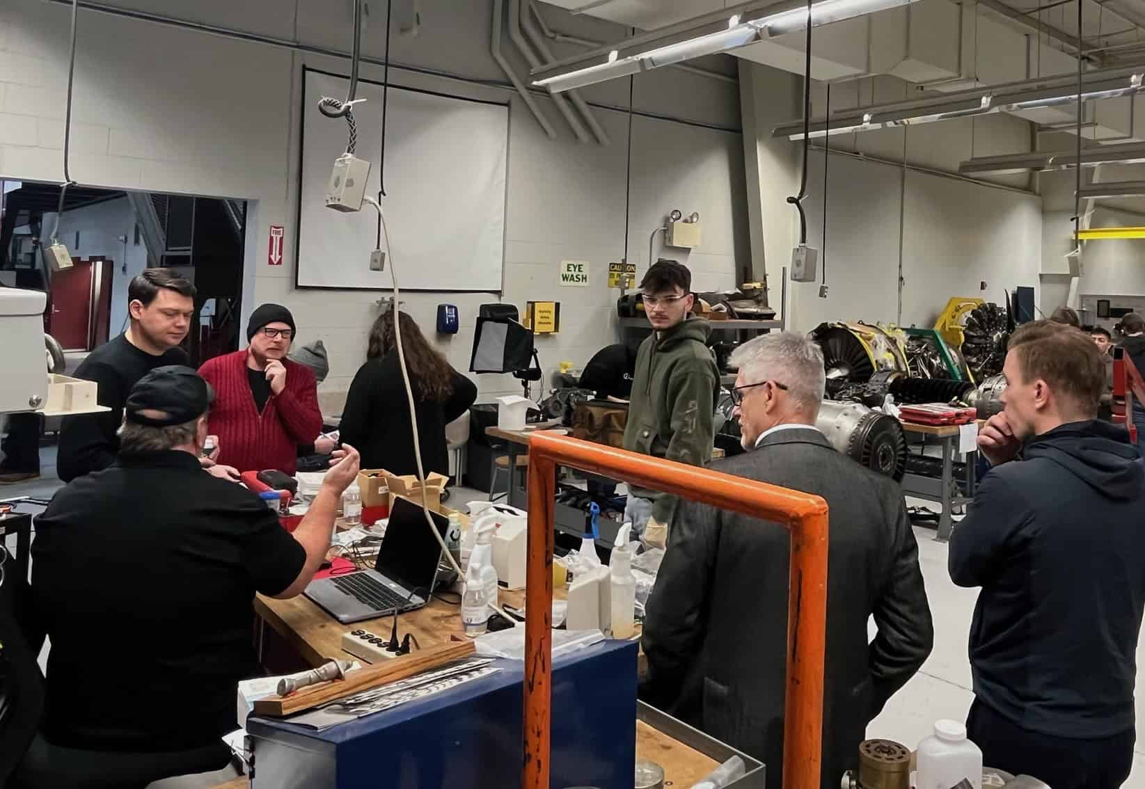 CNN reporter learns about AMT courses