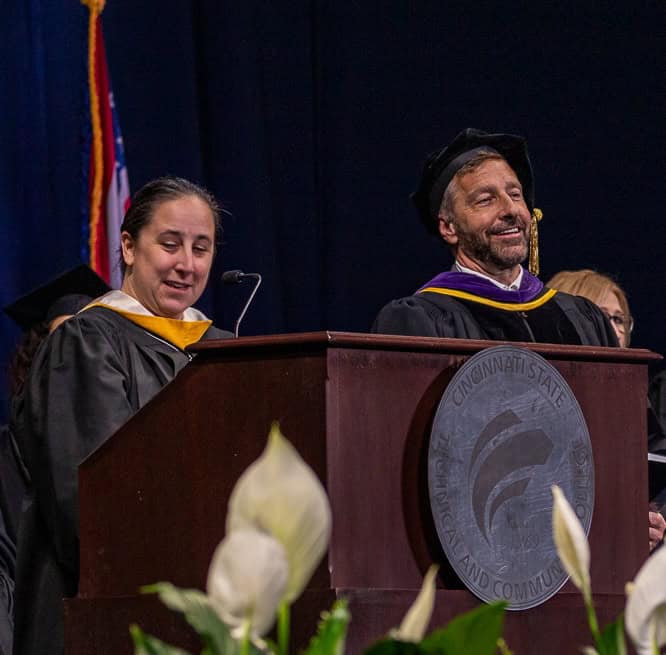 Faculty Senate President Milene Donlin & Provost Robbin Hoopes