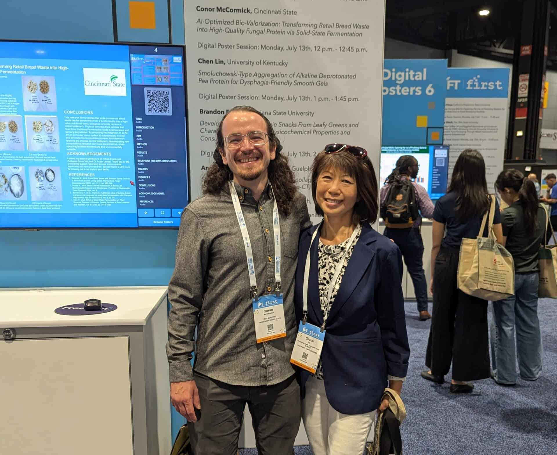 Conor McCormick and Professor Grace Yek